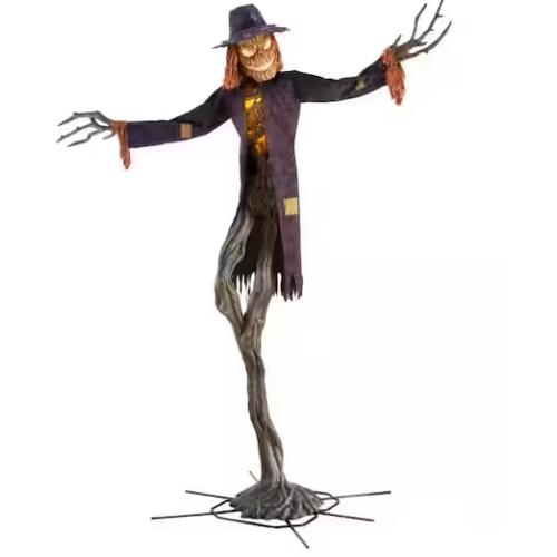 DALLAS LOCATION - AS-IS Home Accents Holiday 15 ft. Gruesome Grounds Giant-Sized Animated LED Worricrow H10