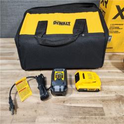 HOUSTON LOCATION - AS-IS DEWALT 20V MAX Lithium-Ion 15-Degree Electric Cordless Roofing Nailer Kit