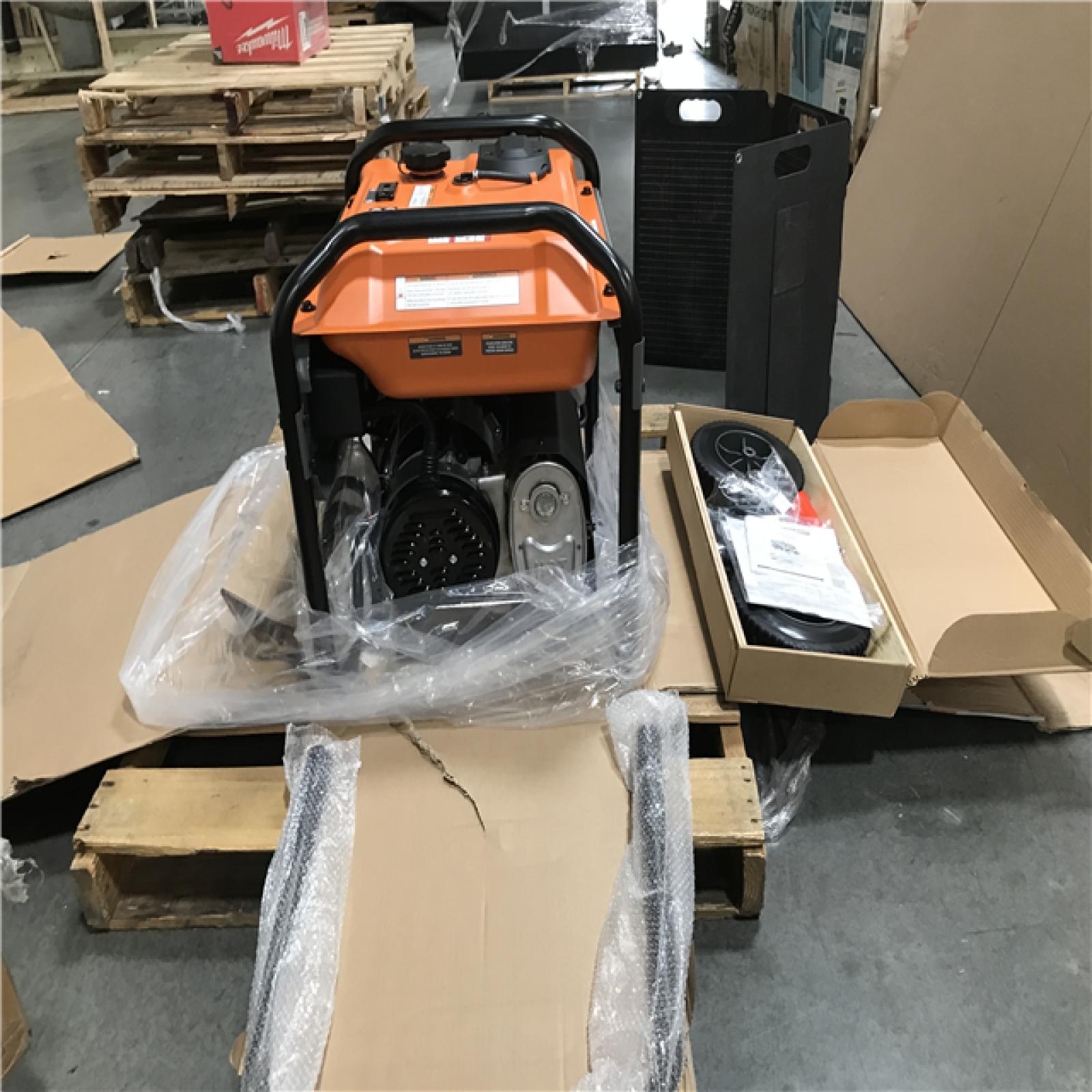 CALIFORNIA AS-IS GENERAC PORTABLE GENERATOR WITH 100w SOLAR PANEL ACCESSORY