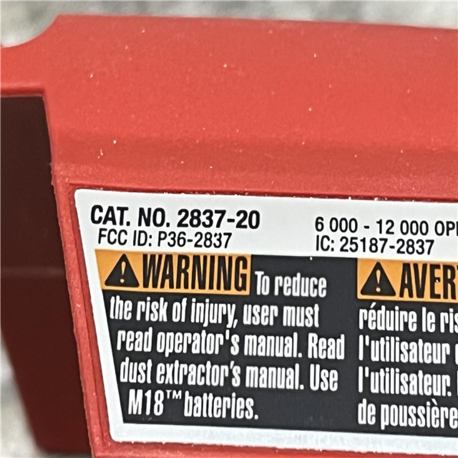 AS-IS Milwaukee 18V Lithium-Ion Brushless Cordless FUEL 5 in. Random Orbit Sander (Tool-Only)