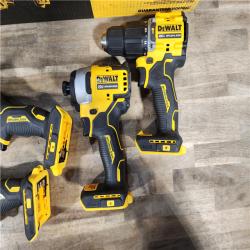 HOUSTON LOCATION - AS-IS DeWalt 20V MAX ATOMIC Cordless Brushless 4 Tool Combo Kit