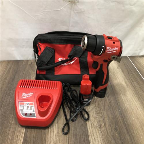 AS-IS Milwaukee 12-Volt Lithium-Ion Brushless Cordless Subcompact Brushless Drill Driver Kit