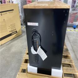 DALLAS LOCATION -Husky Tool Storage 46 in. W x 18 in. D 9-Drawer Mobile Workbench Cabinet in Gloss Black