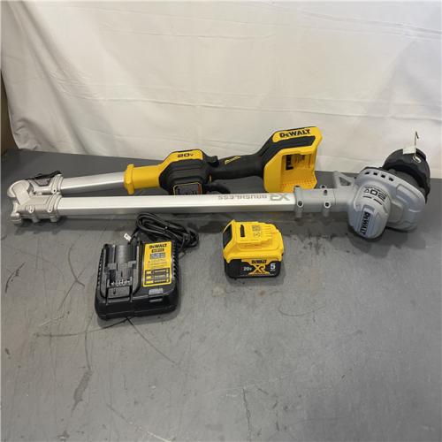 AS-IS - DeWalt 20V MAX 14 in. Brushless Cordless Battery Powered Foldable String Trimmer Kit