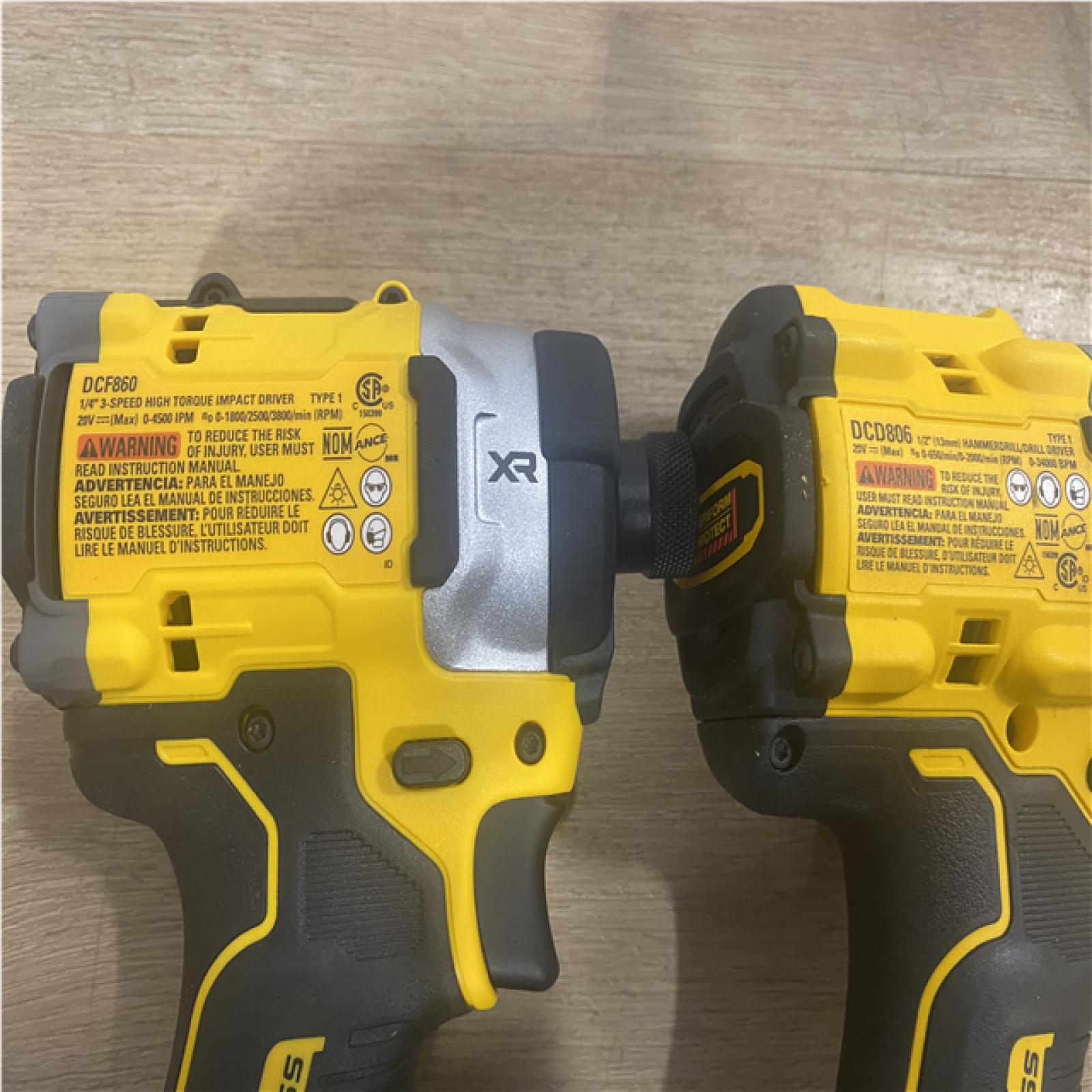 AS-IS DEWALT 20V XR Lithium-Ion Cordless 2-Tool Combo Kit