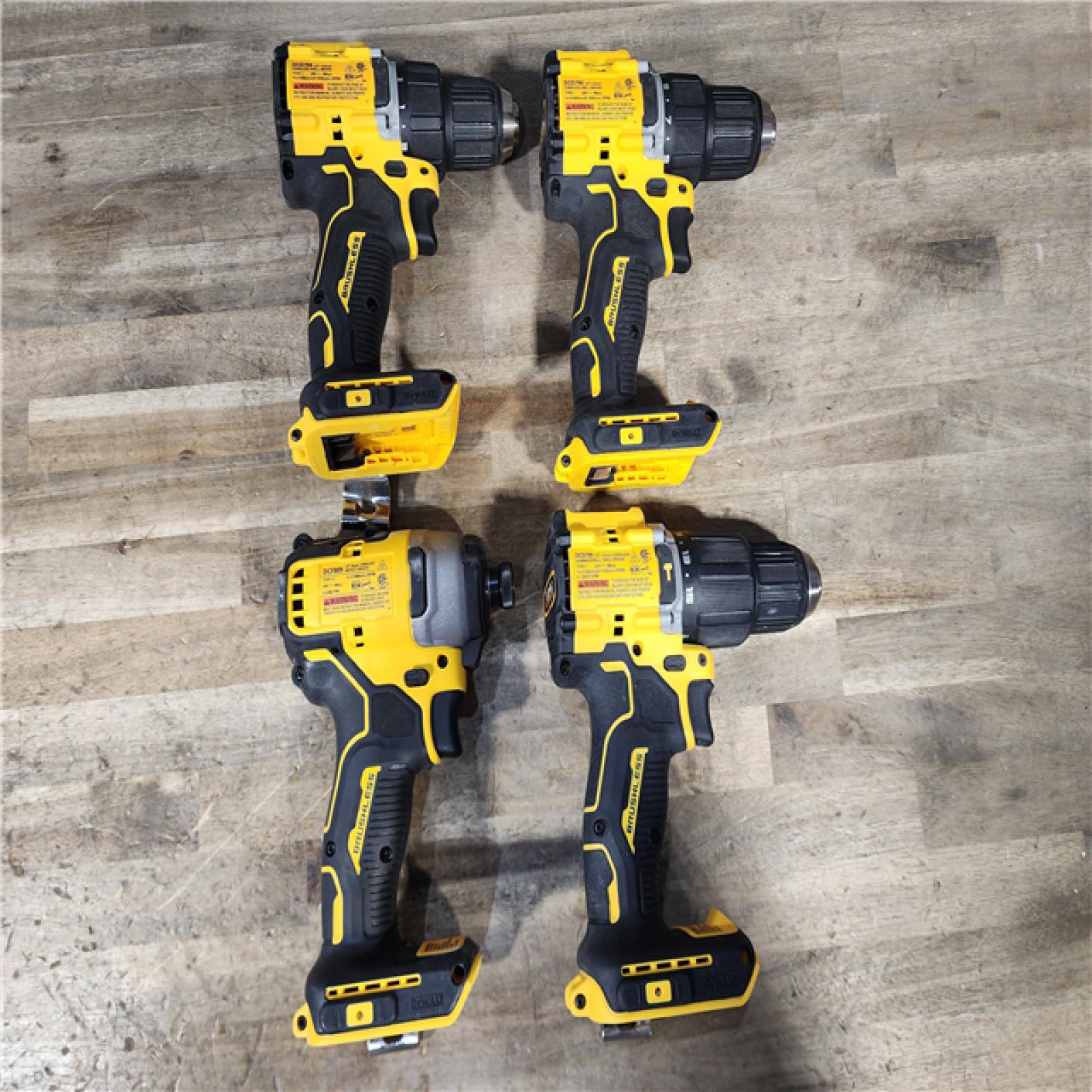 HOUSTON LOCATION - AS-IS DEWALT 4 TOOL COMBO KIT W/ (2) BATTERY & CHARGER