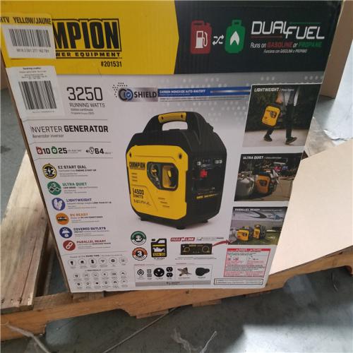 CALIFORNIA AS-IS CHAMPION DUAL FUEL PORTABLE GENERATOR