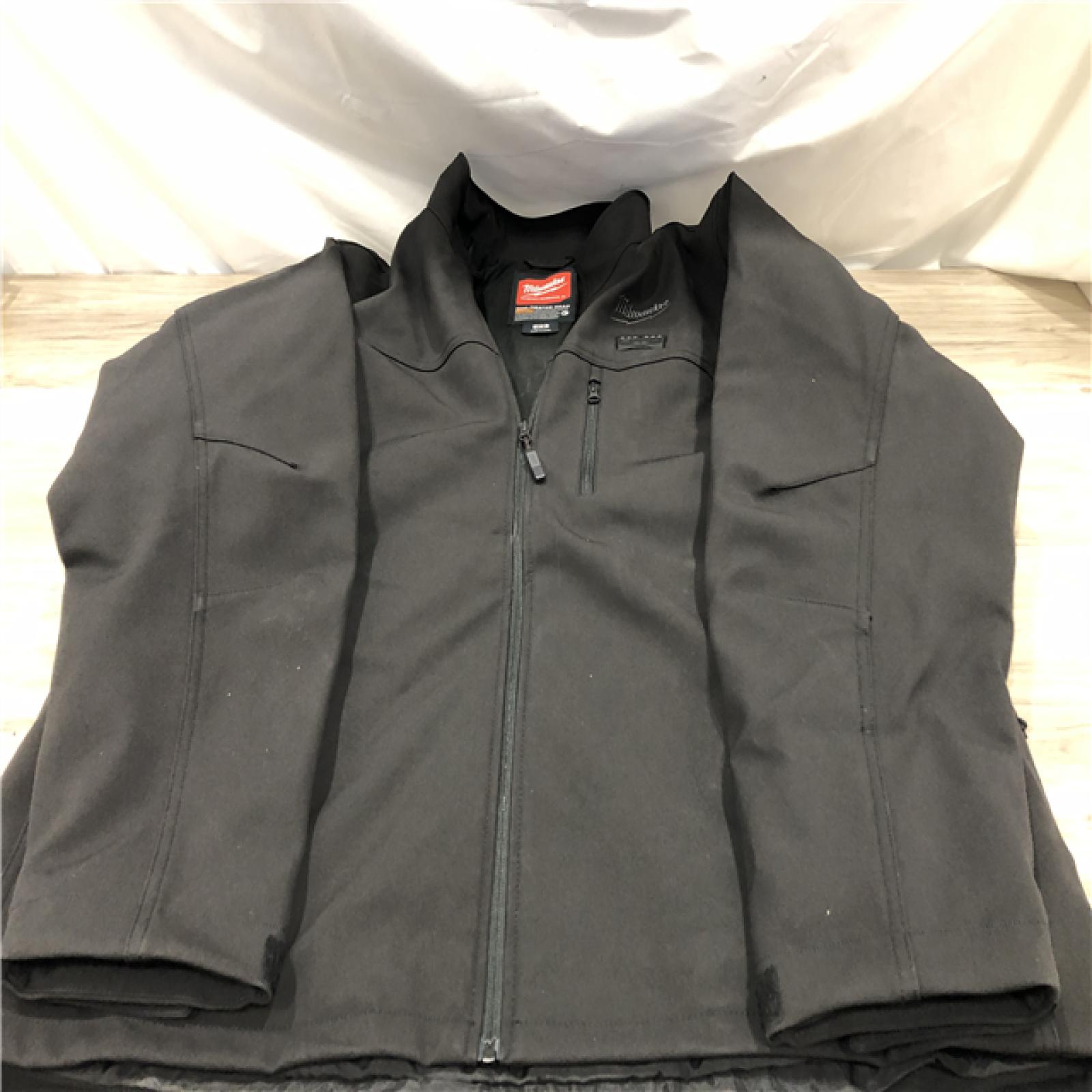 AS-IS Milwaukee Men's 2X-Large M12 12V Cordless TOUGHSHELL Black Heated Jacket (Jacket and Charger/Power Source Only)