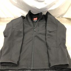 AS-IS Milwaukee Men's 2X-Large M12 12V Cordless TOUGHSHELL Black Heated Jacket (Jacket and Charger/Power Source Only)