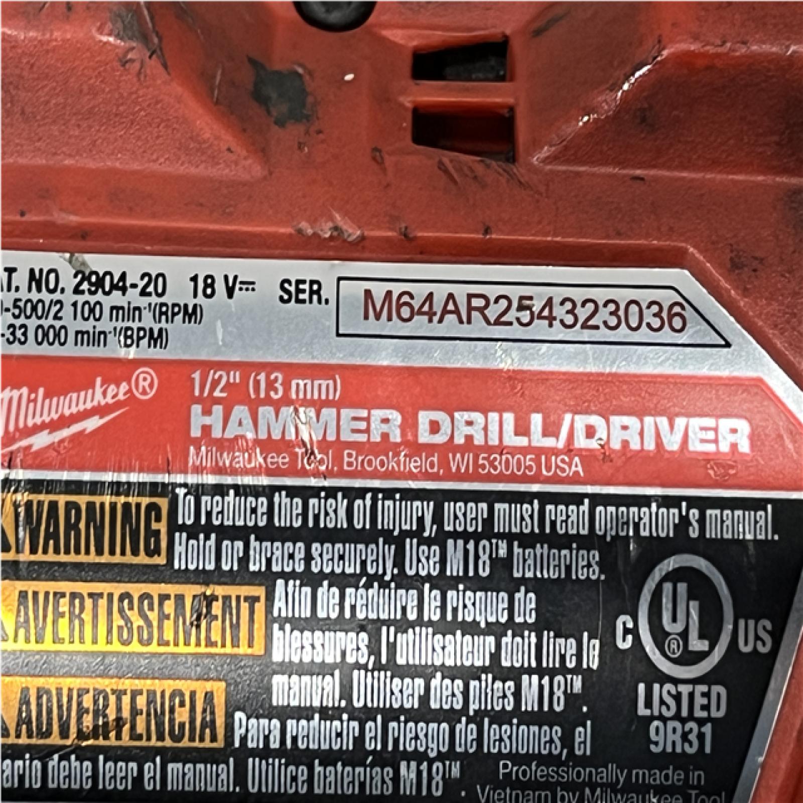 AS-IS Milwaukee FUEL 18V Lithium-Ion Brushless Cordless Hammer Drill and Impact Driver Combo Kit
