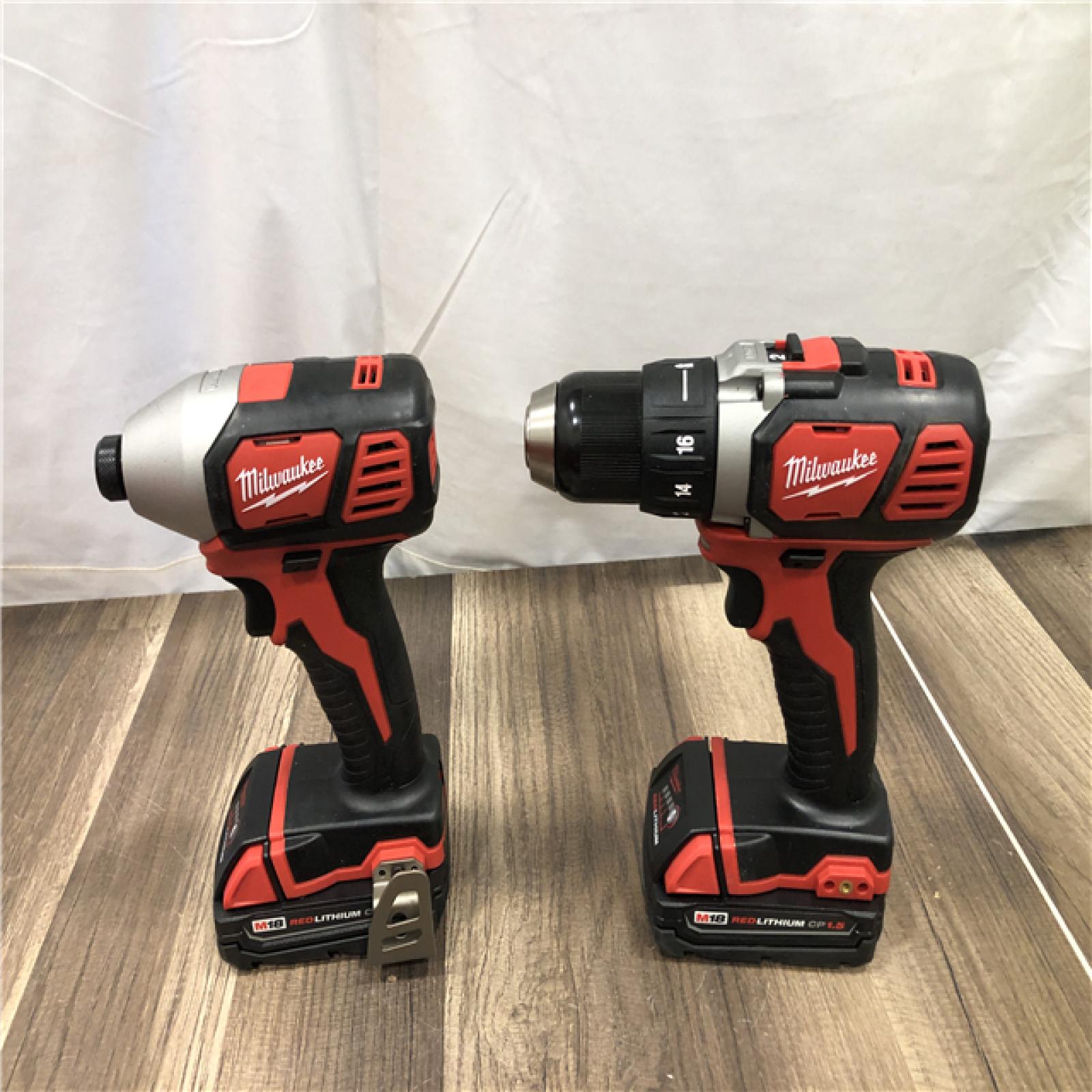 AS-IS Milwaukee 18V Lithium-Ion Cordless Drill Driver/Impact Driver Combo Kit
