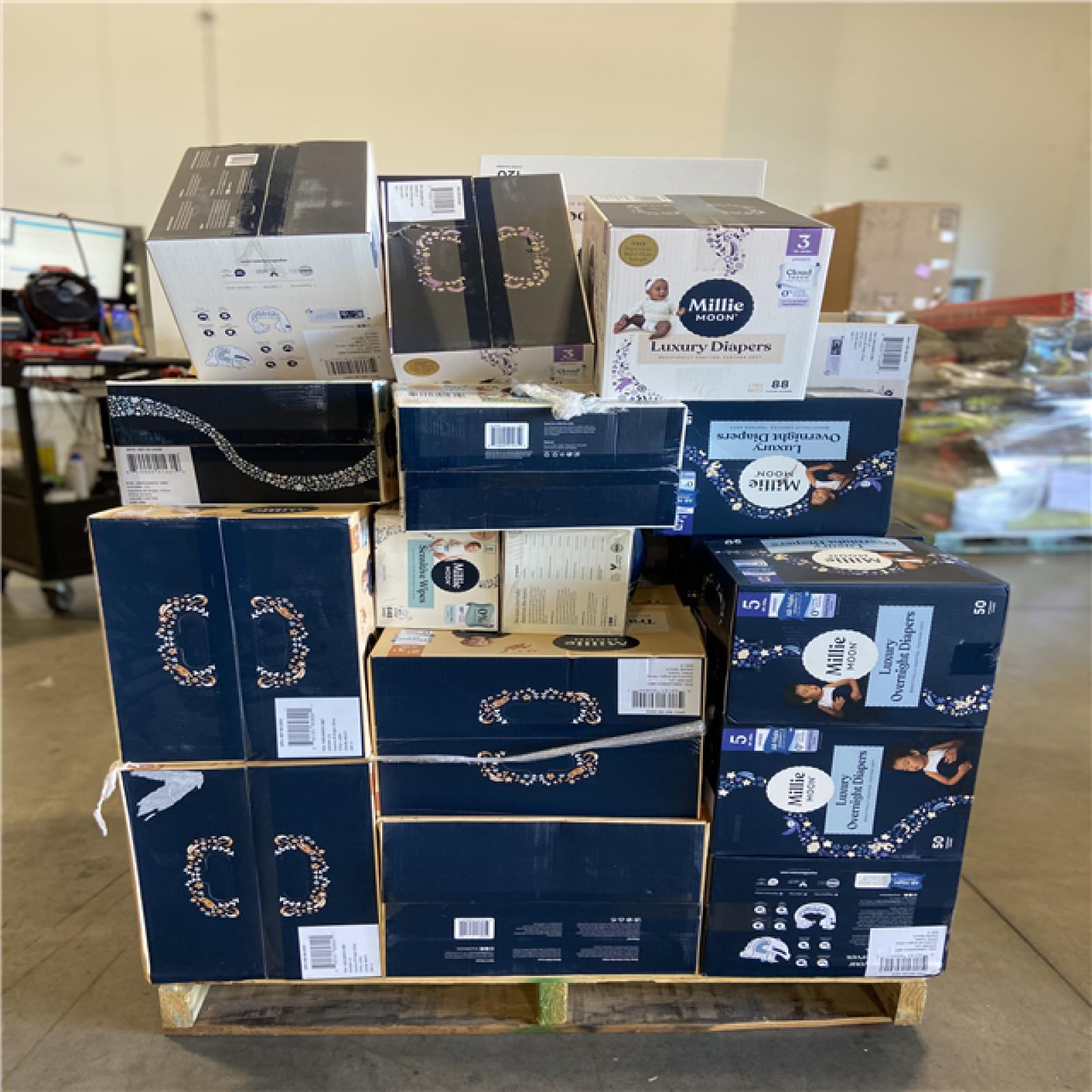 DALLAS LOCATION  - MIXED DIAPERS & WIPES PALLET