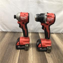 AS-IS Milwaukee 18V Lithium-Ion Brushless Cordless Compact Drill/Impact Combo Kit
