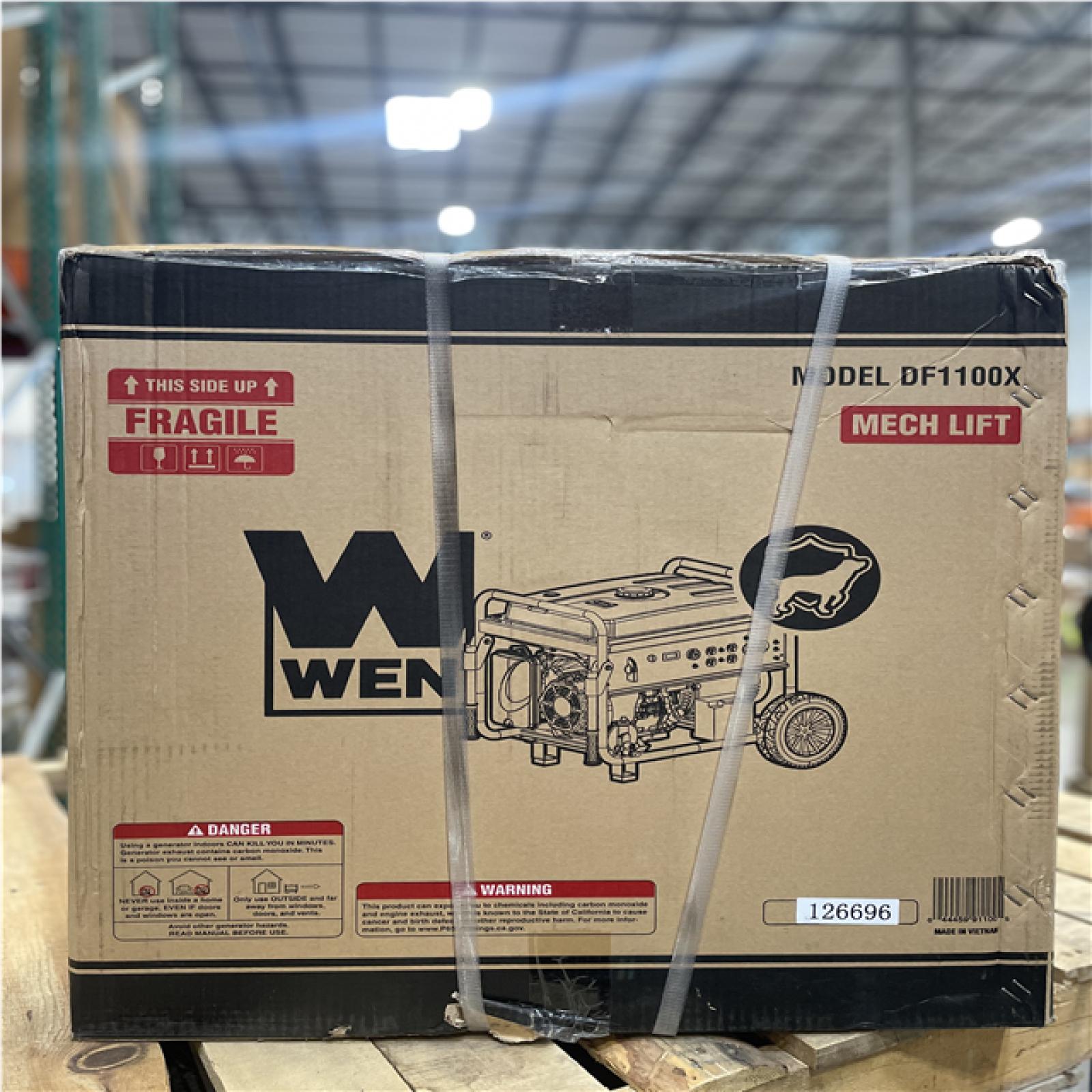 DALLAS LOCATION- WEN 11 000-Watt 120V/240V Dual Fuel Portable Gas/Propane Generator