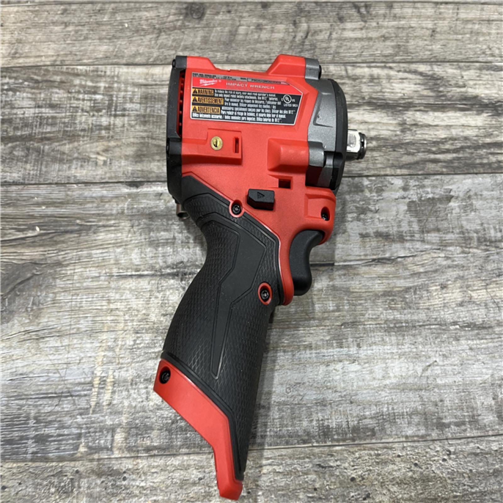 AS-IS Milwaukee FUEL 12V Lithium-Ion Brushless Cordless Stubby 1/2 in. Impact Wrench (Tool-Only)