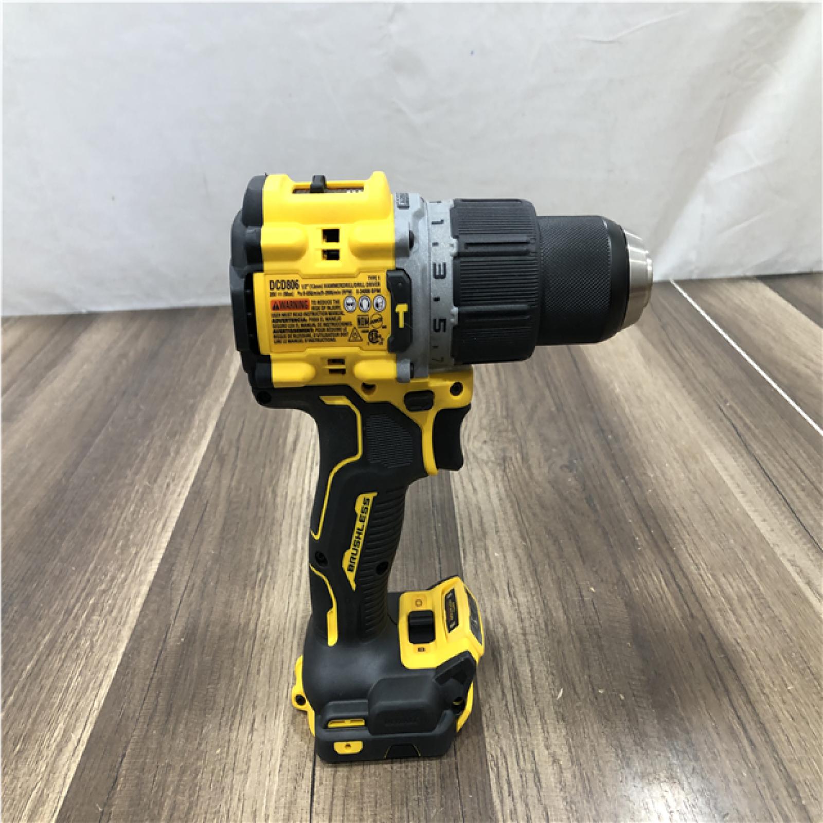 AS-IS DEWALT 20V XR Brushless Cordless 1/2 in. Hammer Drill (Tool-Only)