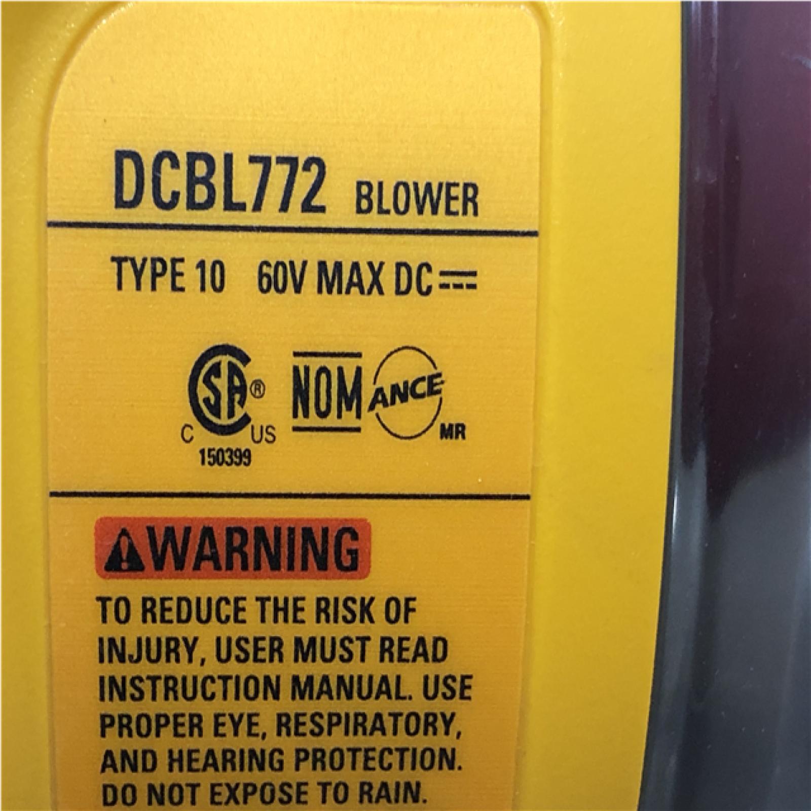 AS-IS DEWALT FLEXVOLT 60V MAX 125 MPH 600 CFM Brushless Cordless Battery Powered Blower Kit