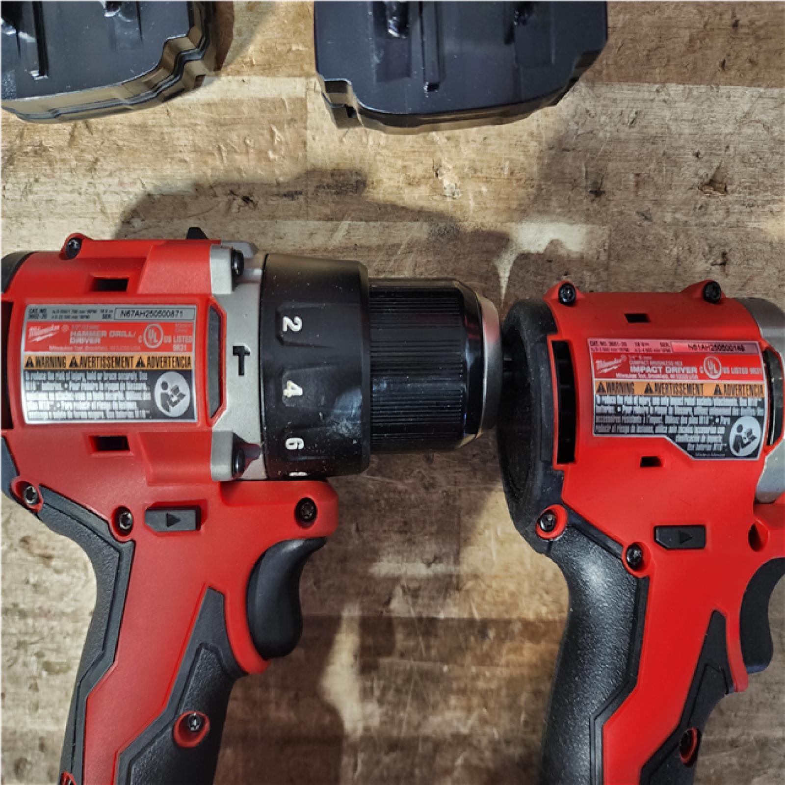 Houston Location Milwaukee Drills QTY/2 and Batteries QTY/3 with Charger