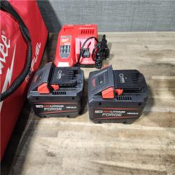 HOUSTON LOCATION - AS-IS (APPEARS LIKE NEW) M18 FUEL 18V Lithium-Ion Brushless Cordless 1 in. Impact Wrench Extended Reach D-Handle Kit W/Two 12.0 Ah Batteries