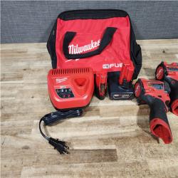 HOUSTON LOCATION - AS - IS Milwaukee FUEL 12-Volt Lithium-Ion Brushless Cordless Hammer Drill and Impact Driver Combo Kit