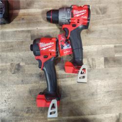 HOUSTON LOCATION - AS-IS (APPEARS LIKE NEW) MILWAUKEE FUEL 18V Lithium-Ion Brushless Cordless Hammer Drill and Impact Driver Combo Kit (2-Tool) with 2 Batteries