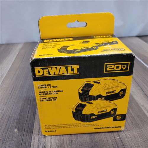 NEW DEWALT 20V MAX XR Premium Lithium-Ion 5.0Ah Battery Pack (2 Pack)