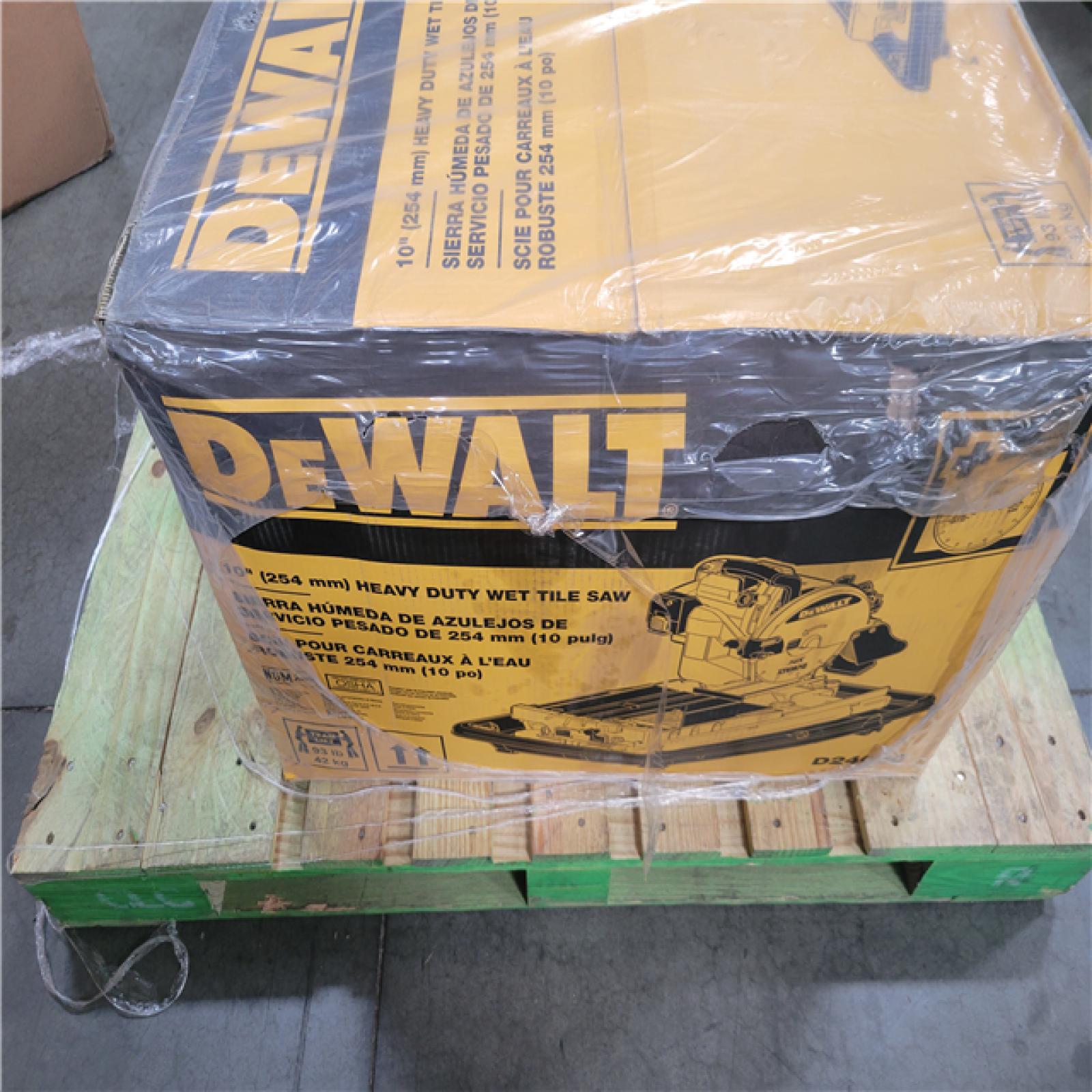 CALIFORNIA NEW DEWALT 10 HEAVY DUTY WET TILE SAW
