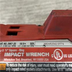 AS-IS Milwaukee FUEL 18V Lithium-Ion Brushless Cordless 1/2 in. Impact Wrench with Friction Ring (Tool-Only)