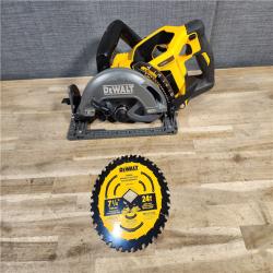 HOUSTON LOCATION - AS-IS DEWALT FLEXVOLT 60V MAX Cordless Brushless 7-1/4 in. Wormdrive Style Circular Saw (Tool Only)