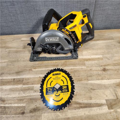 HOUSTON LOCATION - AS-IS DEWALT FLEXVOLT 60V MAX Cordless Brushless 7-1/4 in. Wormdrive Style Circular Saw (Tool Only)
