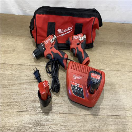 AS-IS - Milwaukee FUEL 12-Volt Lithium-Ion Brushless Cordless Hammer Drill and Impact Driver Combo Kit
