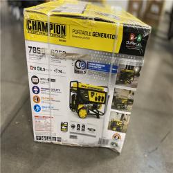 DALLAS LOCATION - Champion Power Equipment 7850/6250-Watt Recoil Start Gasoline and Propane Powered Dual Fuel Portable Generator with CO Shield