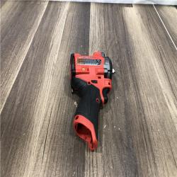 AS-IS Milwaukee FUEL 12V Lithium-Ion Brushless Cordless Stubby 3/8 in. Impact Wrench (Tool-Only)