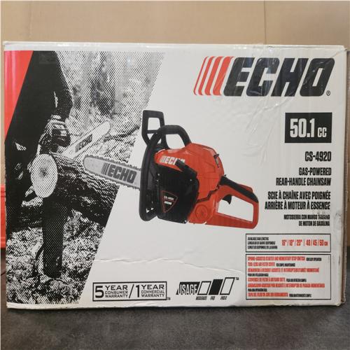 Phoenix NEW ECHO 20 in. 50.1 cc 2-Stroke Gas Rear Handle Chainsaw