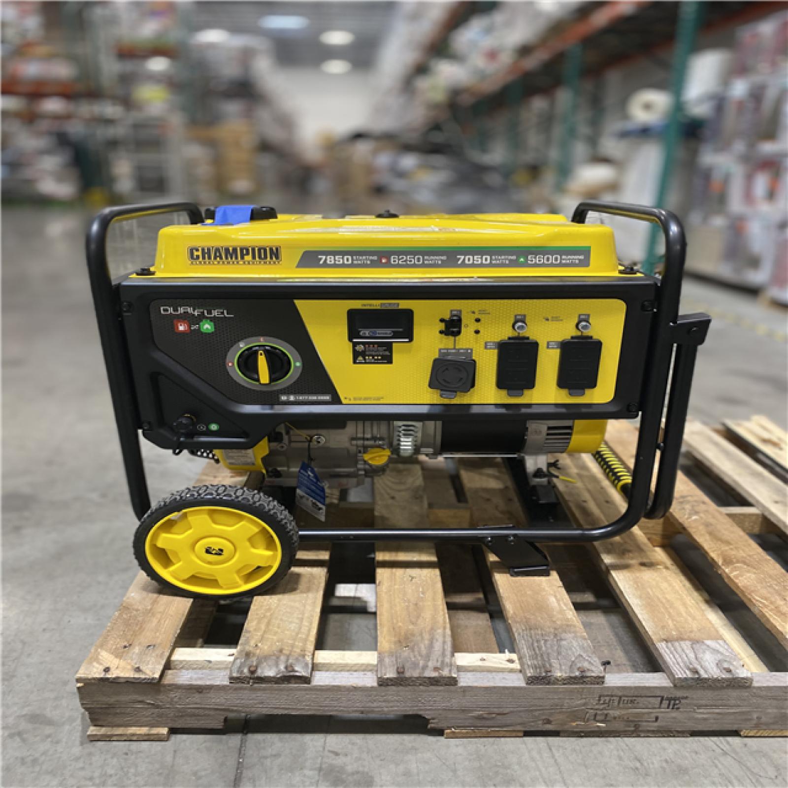 Dallas Location - As-Is Champion 201463 7850W Dual Fuel Generator