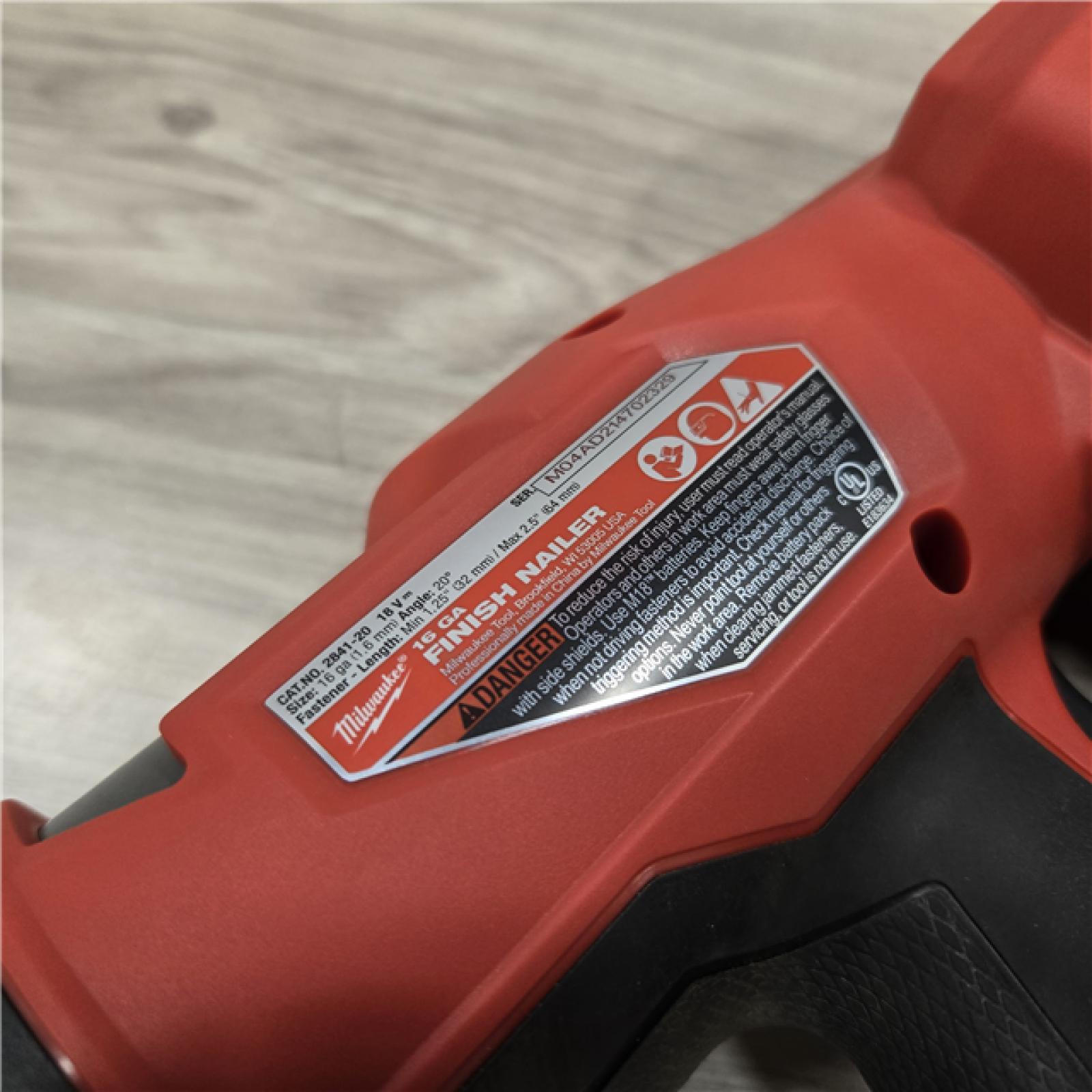 AS-IS Milwaukee 2841-20 18V Cordless Gen II 16 Gauge Angled Finish Nailer (Tool Only)