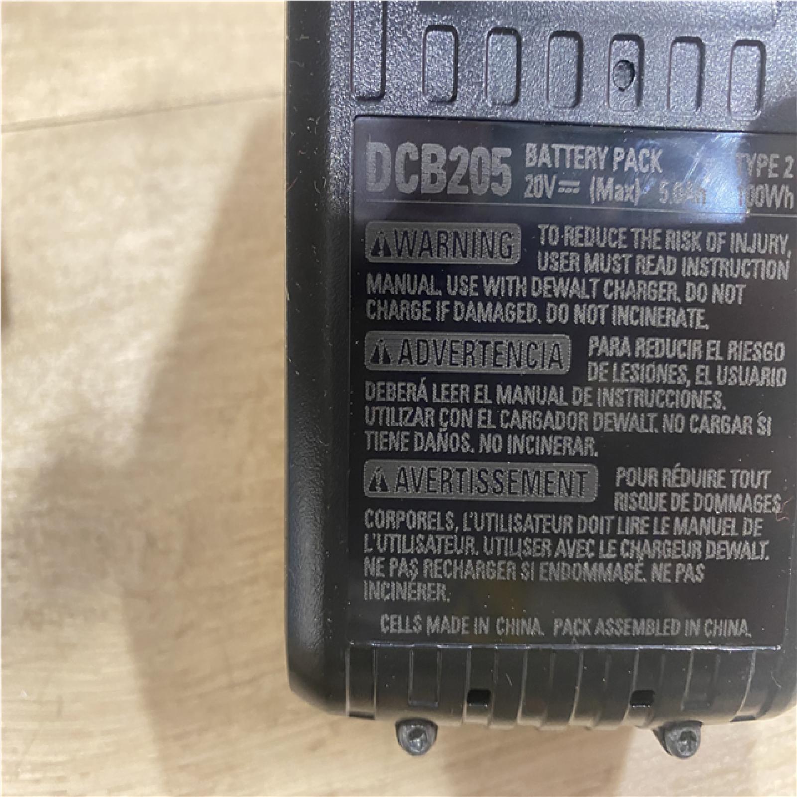 AS-IS DEWALT 20V MAX Lithium-Ion Starter Kit with 4.0 Ah and 5.0 Ah Batteries and Charger