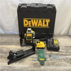 AS-IS DEWALT 12V MAX Lithium-Ion 100 ft. Green Self-Leveling 3-Beam 360 Degree Laser Level Kit