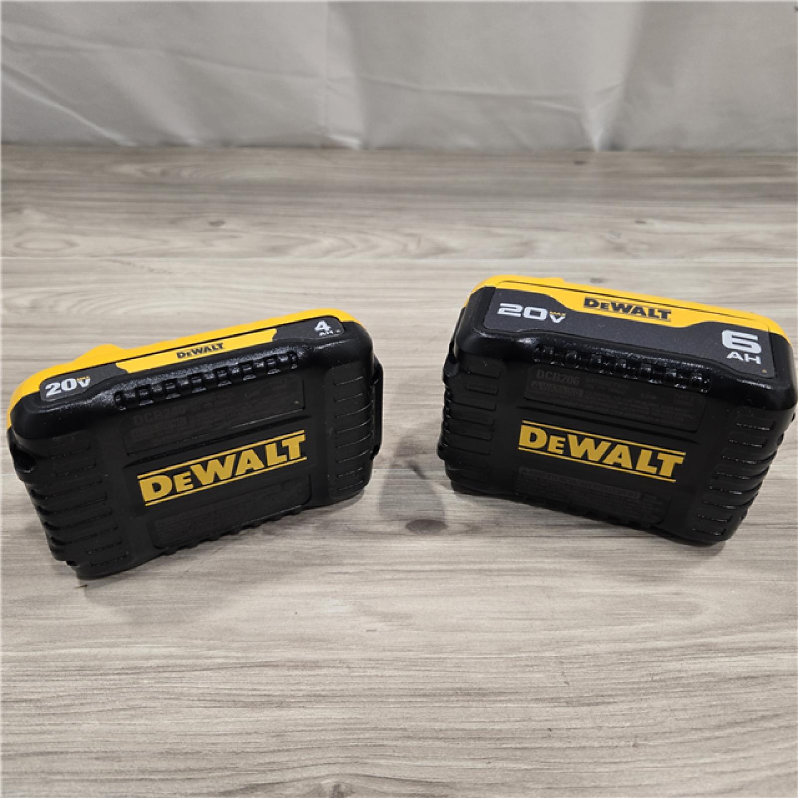 LIKE NEW! - DEWALT 20V MAX Lithium-Ion 6.0Ah and 4.0Ah Battery and Charger Starter Kit