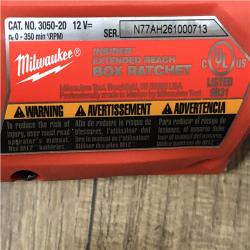 AS-IS Milwaukee FUEL 12V Lithium-Ion Brushless Cordless 1/4 in - 3/8 in Extended Ratchet (Tool-Only)