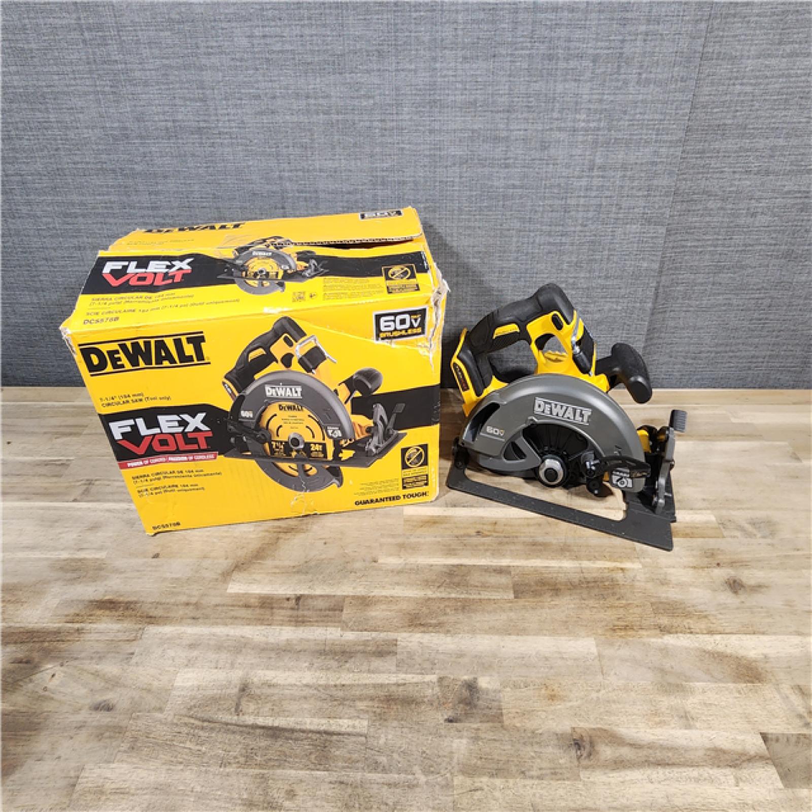 HOUSTON LOCATION - AS-IS DeWALT Flexvolt Max 7-1/4  60V Brushless Circular Saw DCS578B (Bare Tool)
