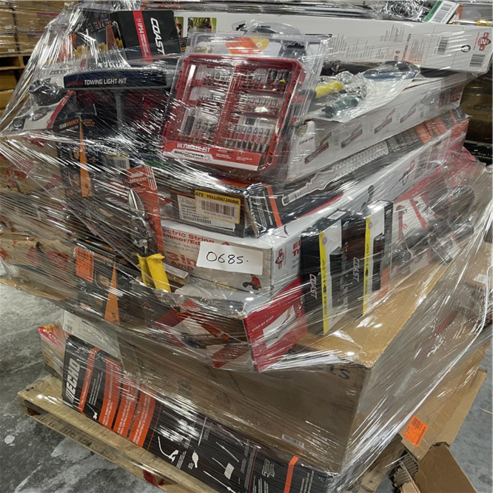 Atlanta Location AS IS Tools & More Full Truckload (26 Pallets) 0685