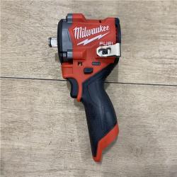 AS-IS Milwaukee FUEL 12V Lithium-Ion Brushless Cordless Stubby 1/2 in. Impact Wrench (Tool-Only)