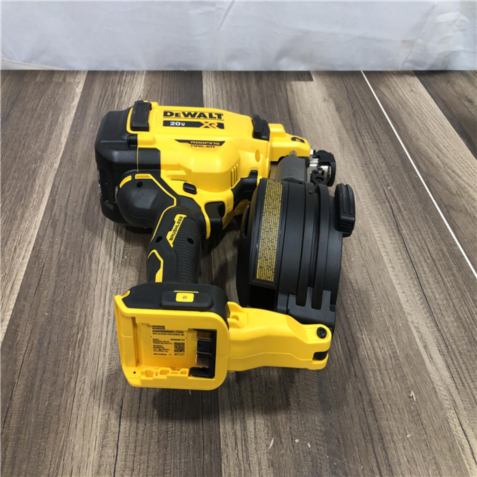 AS-IS DEWALT 20V MAX 15-Degree Electric Cordless Roofing Nailer (Tool Only)