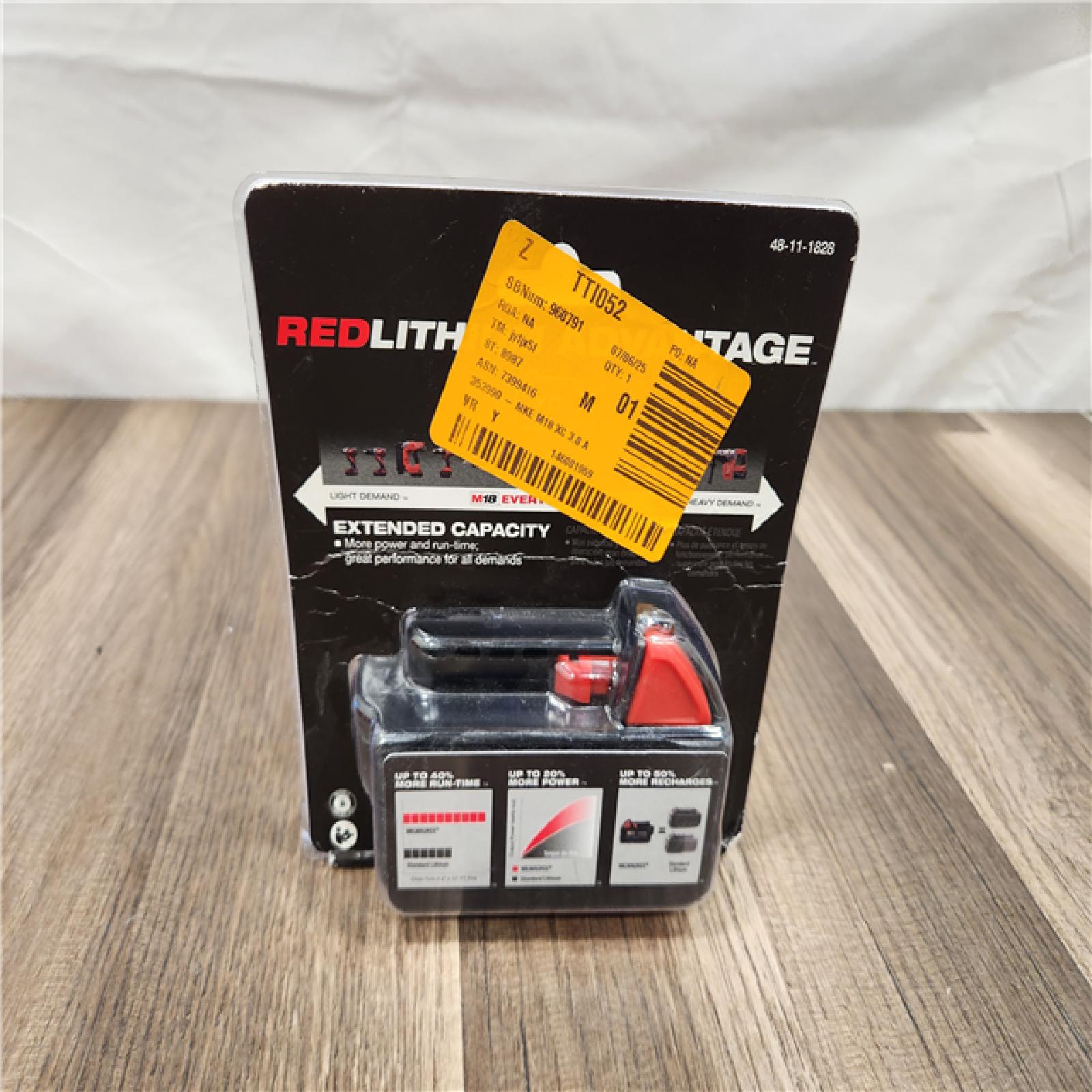 NEW! Milwaukee M18 18-Volt Lithium-Ion XC Extended Capacity Battery Pack 3.0Ah