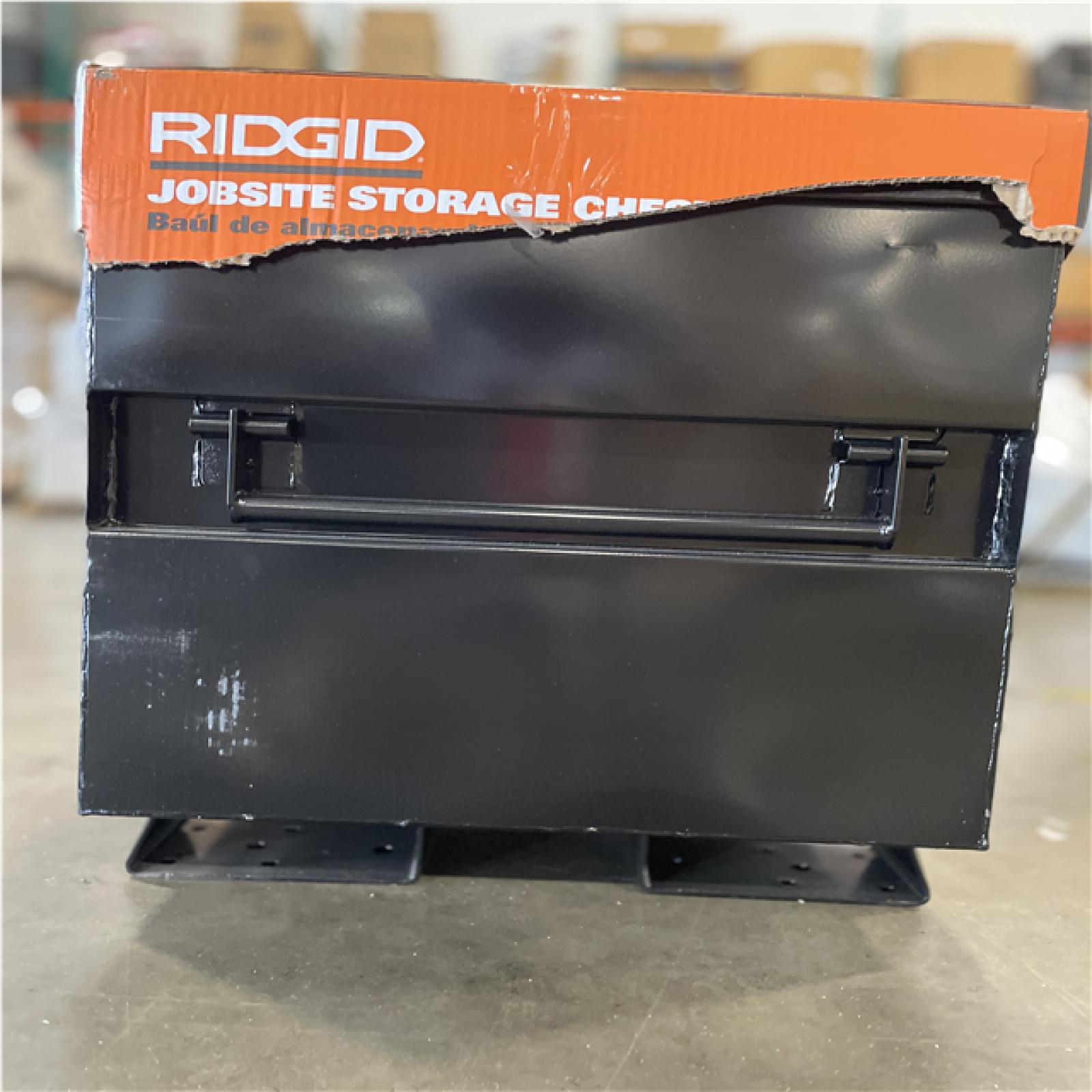 DALLAS LOCATION - AS-IS RIGID 28 in. H x 60 in. W x 24 in. D Universal Storage Chest (BLACK STEEL)