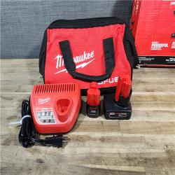 HOUSTON LOCATION - AS-IS Milwaukee 3497-22 12V Brushless Hammer Drill and Impact Driver Combo Kit