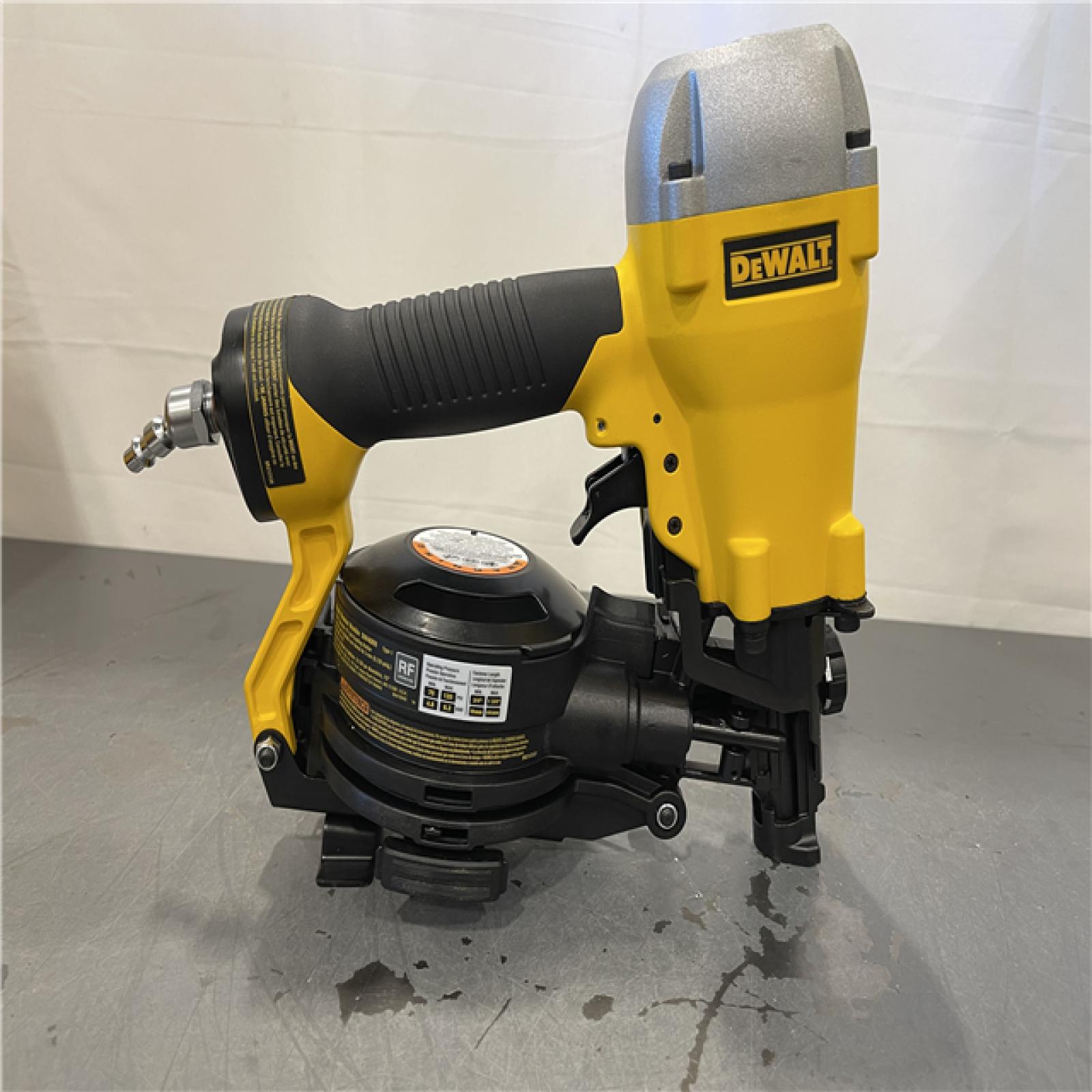 AS-IS - DeWalt 1-3/4 in. 15 Degree Pneumatic Coil Roofing Nailer