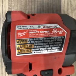 AS-IS Milwaukee FUEL 18V Lithium-Ion Brushless Cordless 1/4 in. Hex Impact Driver (Tool-Only)