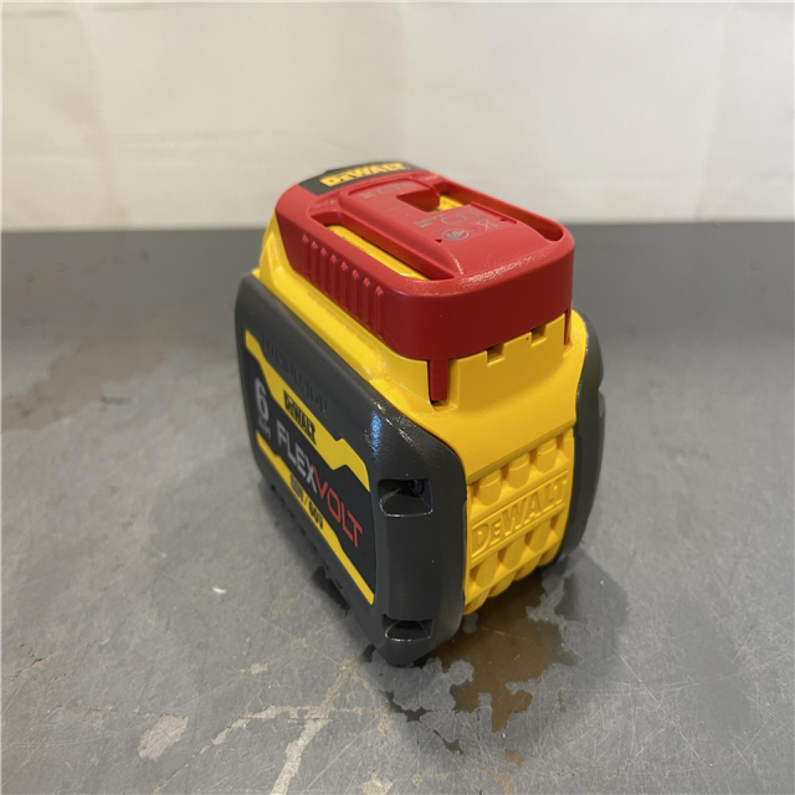 AS-IS - DEWALT FLEXVOLT 20V/60V MAX Lithium-Ion 6.0Ah Battery Pack with 6 Amp Output Charger